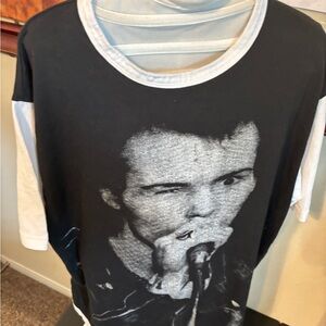 Black and White Graphic Men's Shirt Sid vicious “my way“🤛🏼